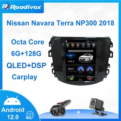 Autoradio Android 12 avec Écran Vertical de 9.7 Pouces, Navigation GPS, Stéréo, Lecteur de Limitation, pour Nissan Navara Terra NP300 2018