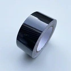 Glossy Black Carbon Fiber Vinyl Wrap - Waterproof Matte Finish - 7X300 CM (6D Carbon Vinyl)