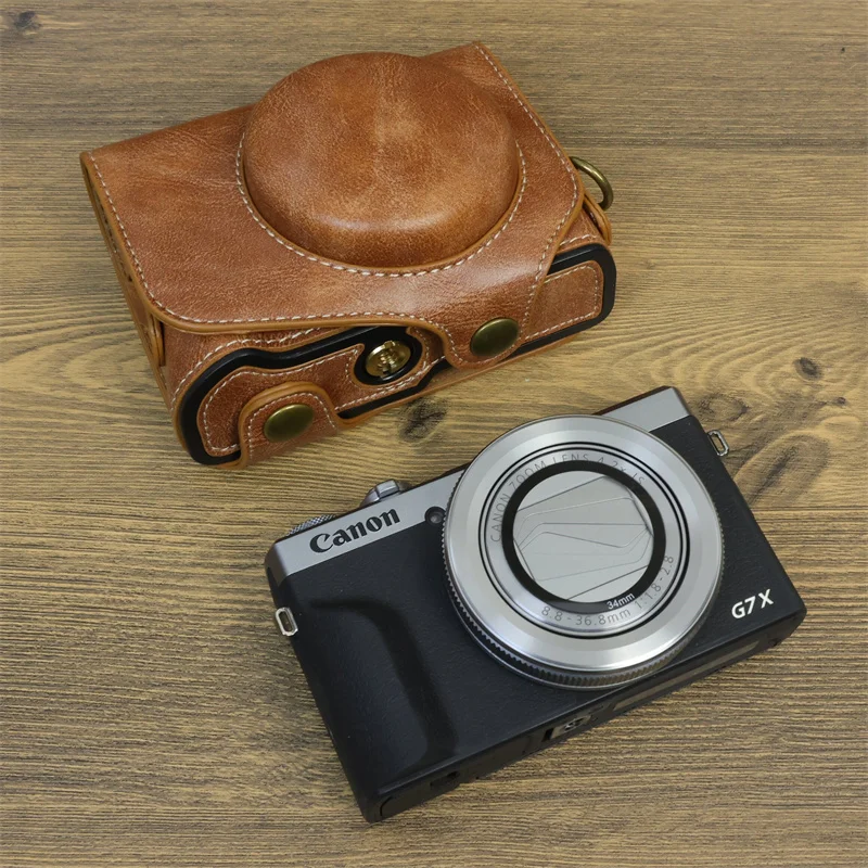 Canon powershot g7x g7x ii g7x2 g73iii g7x mark3用puレザーカメラ 