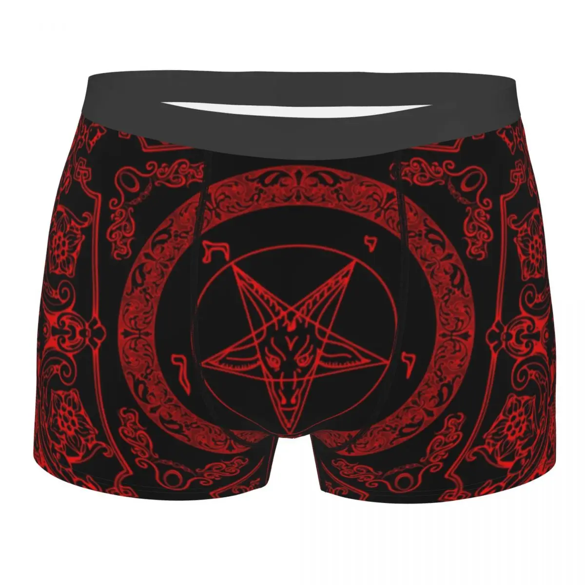 

The Sabbatic Goat Baphomet Boxer Shorts Men 3D Printed Male Stretch Satanic Occult Pentagram Underwear Panties Briefs