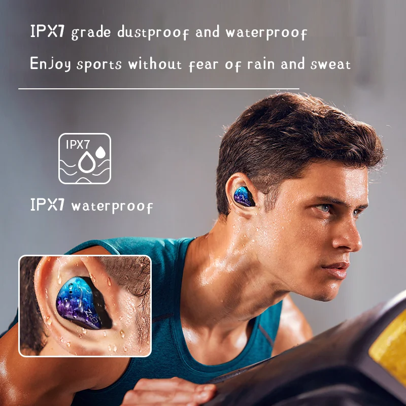 Фото TWS-наушники EPZ S350T с поддержкой Bluetooth 5,2 и защитой от пота №5