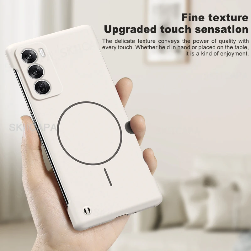 Sleek Frameless Magnetic Case with Matte Finish