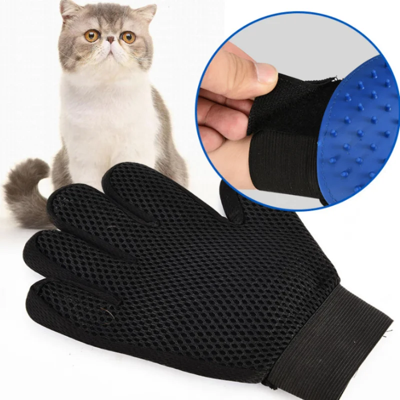Universal Cat Grooming Brush And Bath Massage Gloves For Pets_voghion.com
