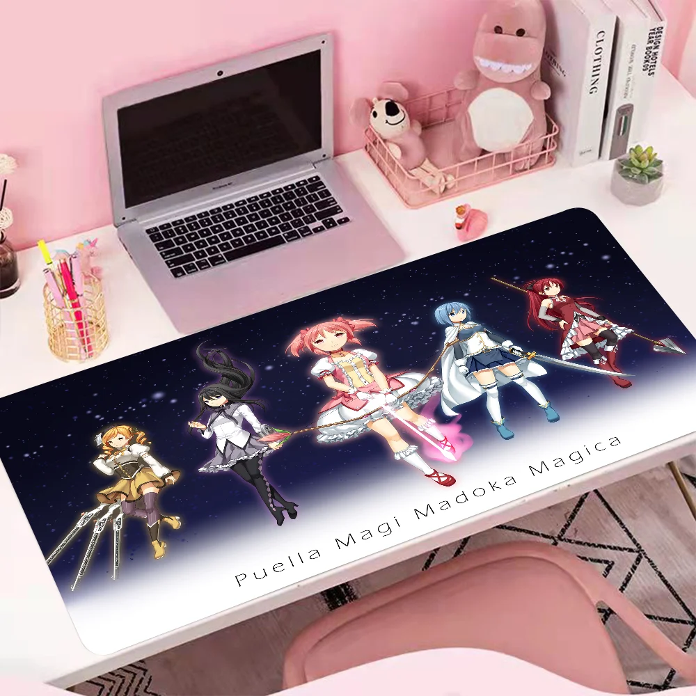 

Anime Puella Magi Madoka Magica Kaname Madoka Mousepad Large Gaming Mouse Pad LockEdge Thickened Computer Keyboard Table Desk