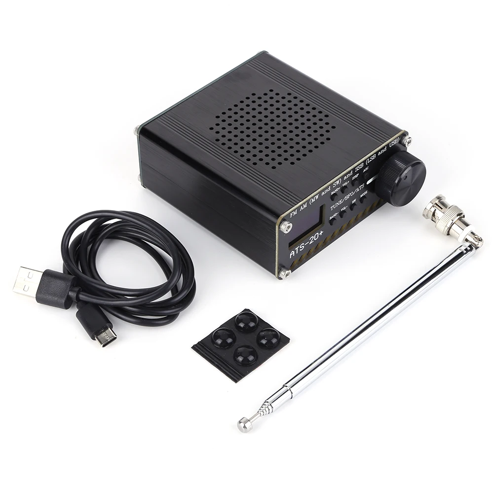 ATS-20+Si4732 풀밴드 수신기 스캐너 내장 배터리 FM AM SSB 스캐너 0.96인치 OLED 화면 FM AM MW&SW SSB LSB & USB