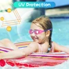 Kids Swimming Goggles Girls Boys Swimming Goggles  Anti-Fog Goggles UV Protection No Leakage Gift Case For 3-14 Yea 5