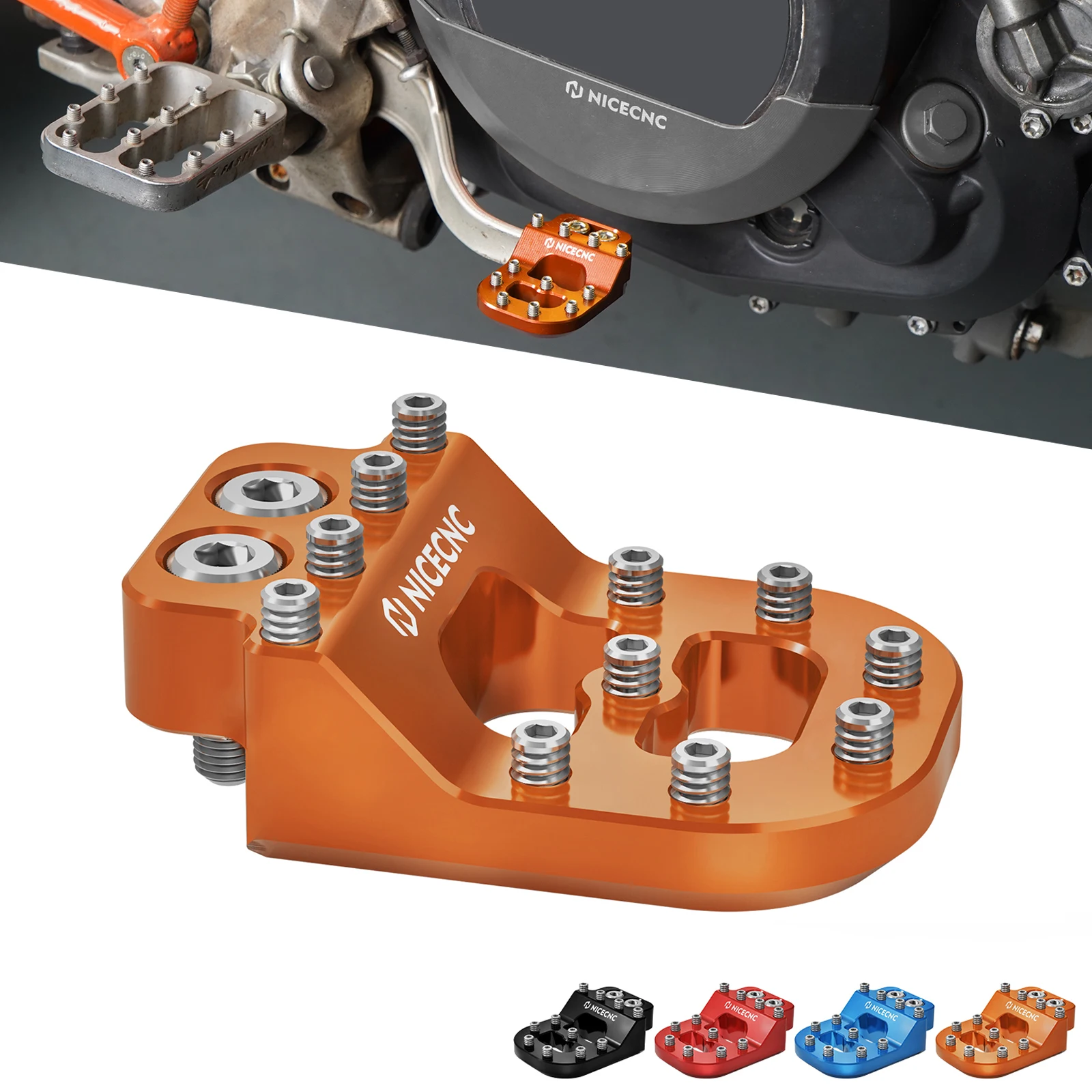 Per 2021-2023 Ktm 390 Adventure/R Pedal Brake Pedal Tip Pad Per Ktm 990/950 Adventure 2002-2013 1190 Adventure/R 2013-2016