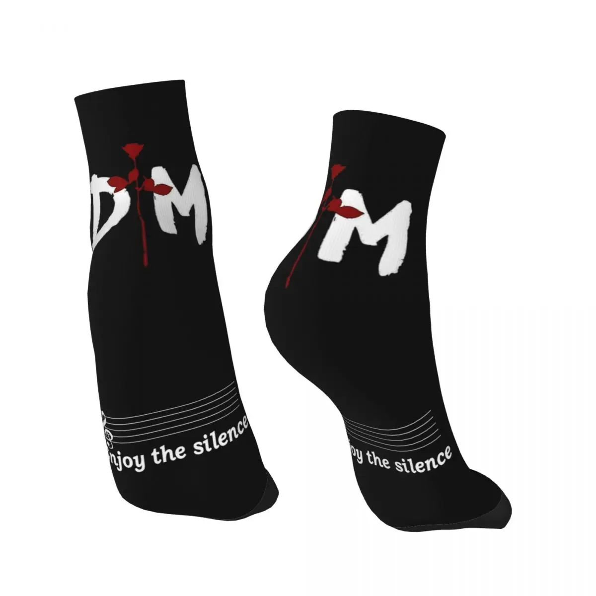 Fashion Printed Depeche Cool Mode Socks for Women Men Stretchy Summer Autumn Winter DM Crew Socks
