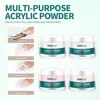 NAILPOP Professional Acrylic Nail Powder Clear/Nudes/Pink Ultra Fine for Acrylic Nail Art 3D Tips Carving French Nails Extension 4