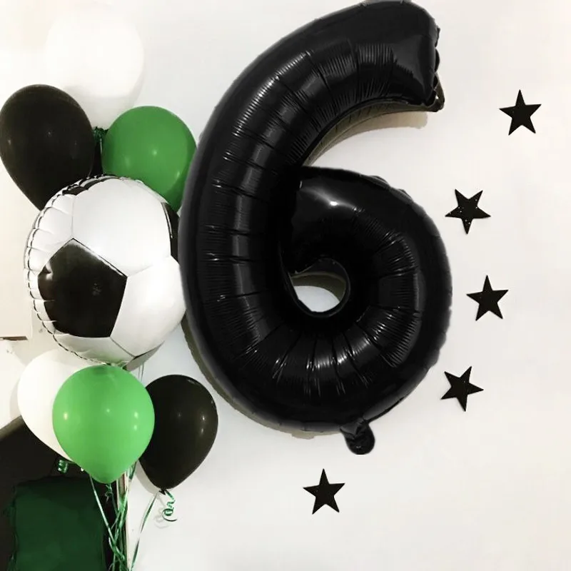 

Football Birthday Party Decorations Kids Soccer Party Supplies Green Latex Balloon For Football Party Decoration Kids Boy Gifts