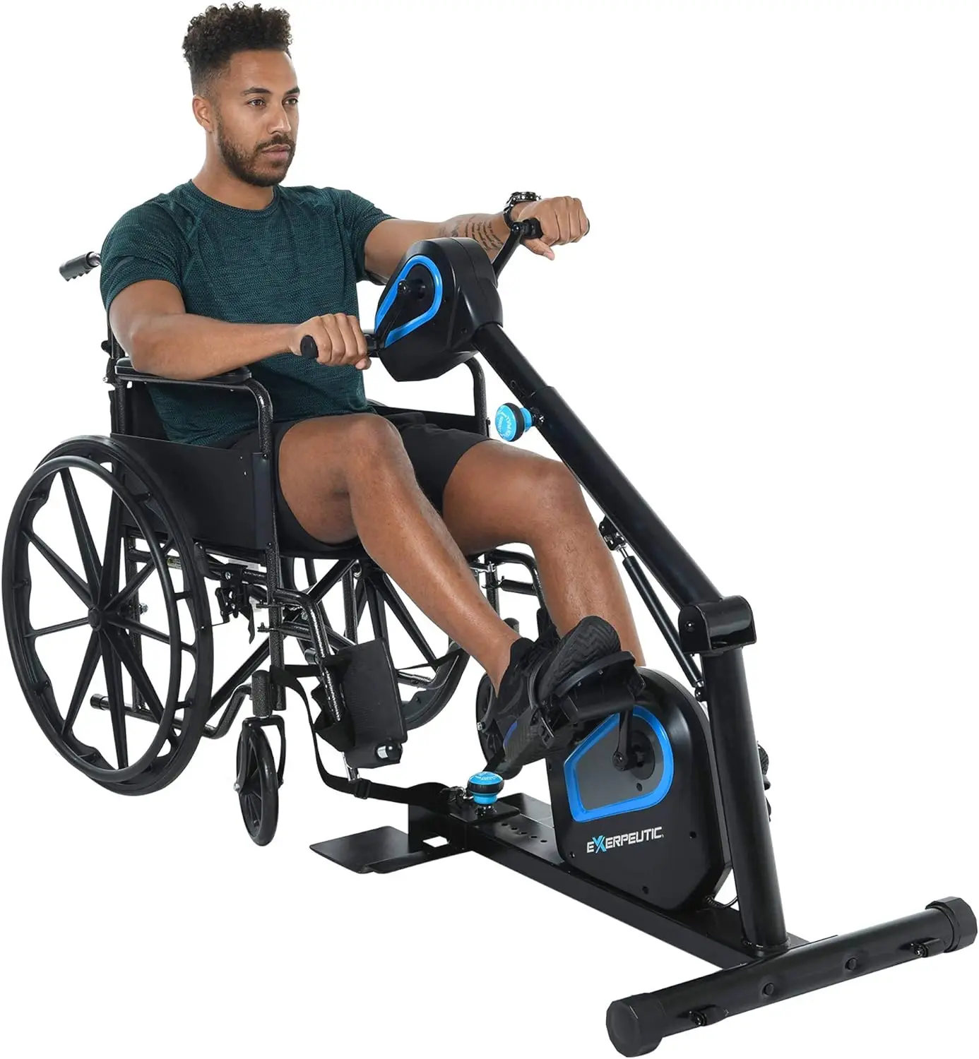 2000M Motorized Under Desk Exercise Bike-Electric Legs and Arms Pedal Exerciser-Fitness Equipment for Home Use