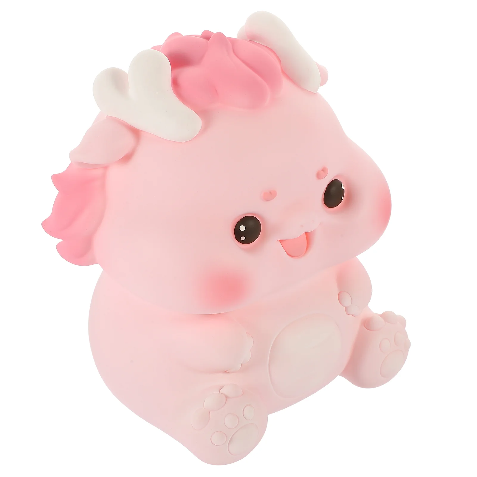 

Dragon Piggy Bank 2024 Year Cute Animal Money Box Chinese Zodiac Container Mascot Statues Pink