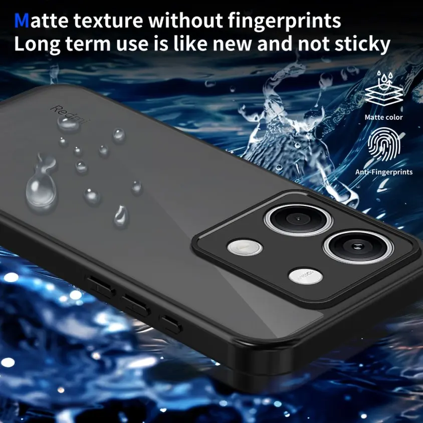 Armor Matte Clear Shockproof Phone Case Cover