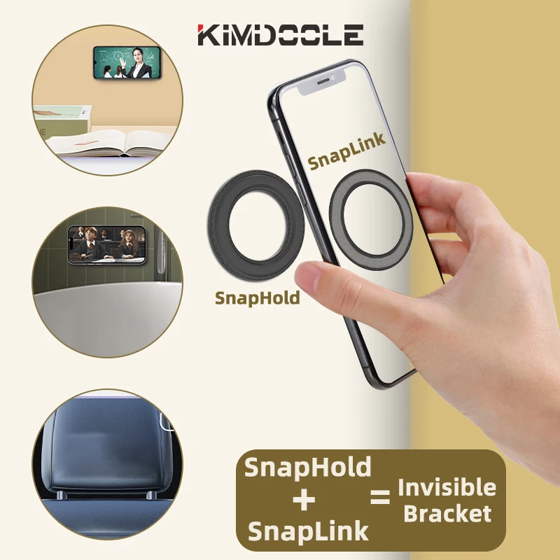 Kimdoole-suporte Anel Magnético para Todos os Tipos de Almofada Ímã de Parede Móvel Pad Suporte Magnético para Ipad - Imagem 3