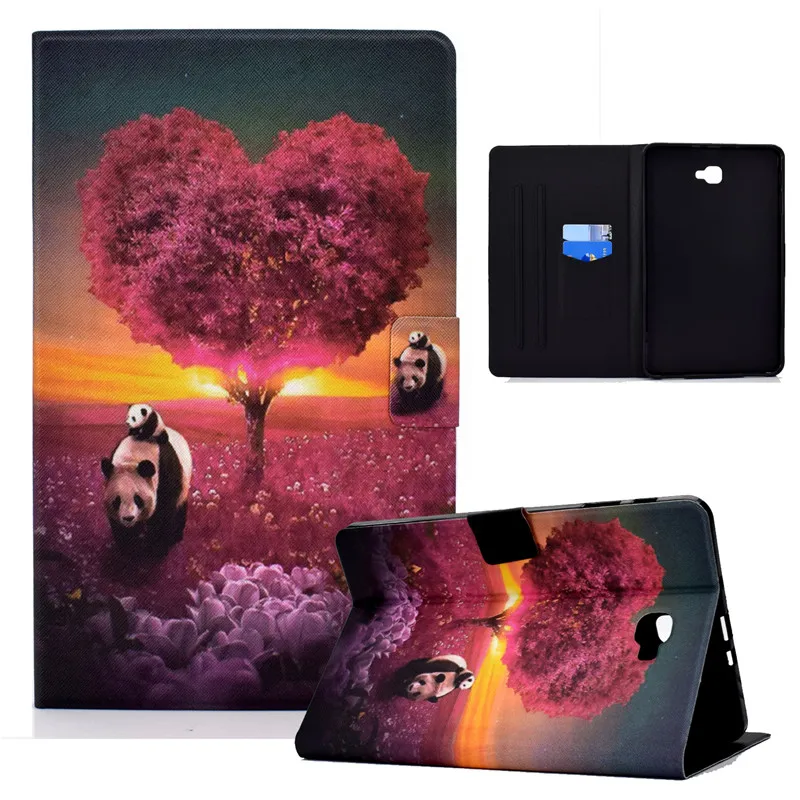 PU Leather Stand Cover for Tablet - Premium Protective Case, fits 10.1-Inch Devices