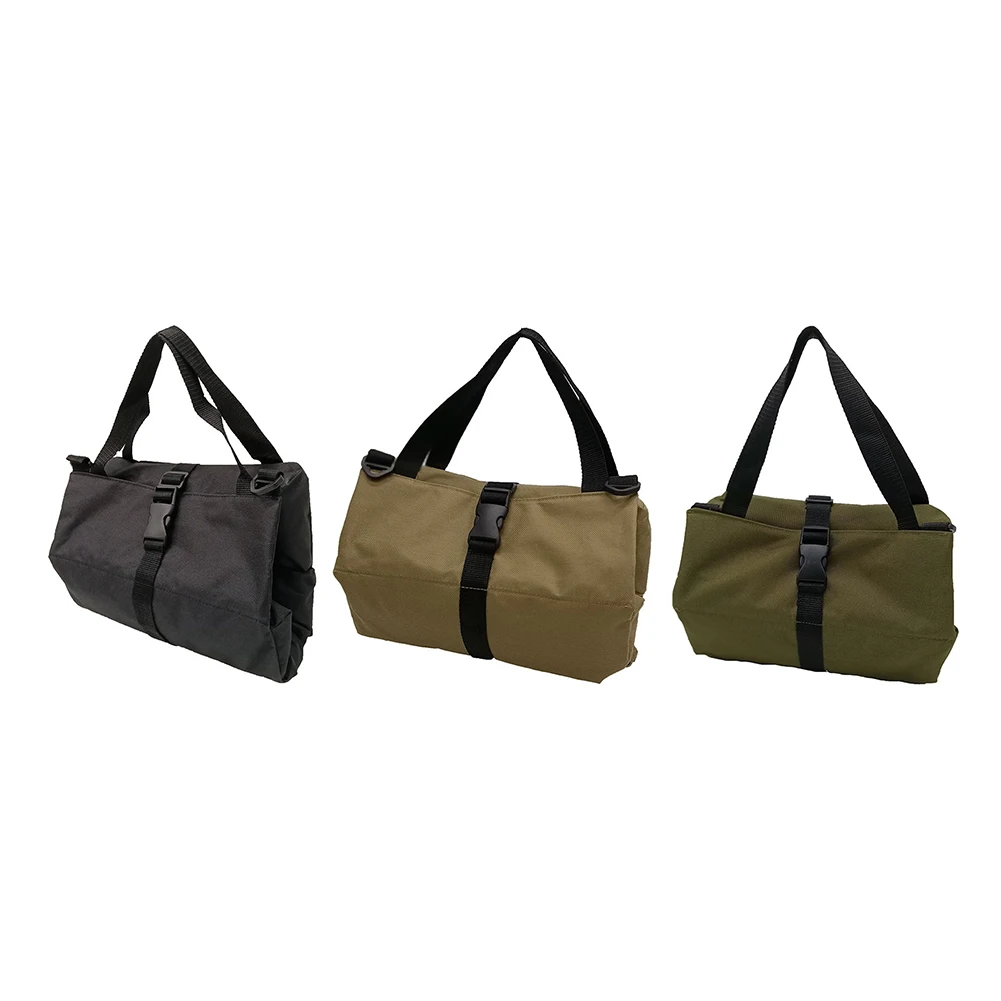 Canvas Working Tool Bag Multiple Pockets Carrier Handbag Wrench Screwdriver Drill Bit Holder Multifunctional Hanging Tool Bag