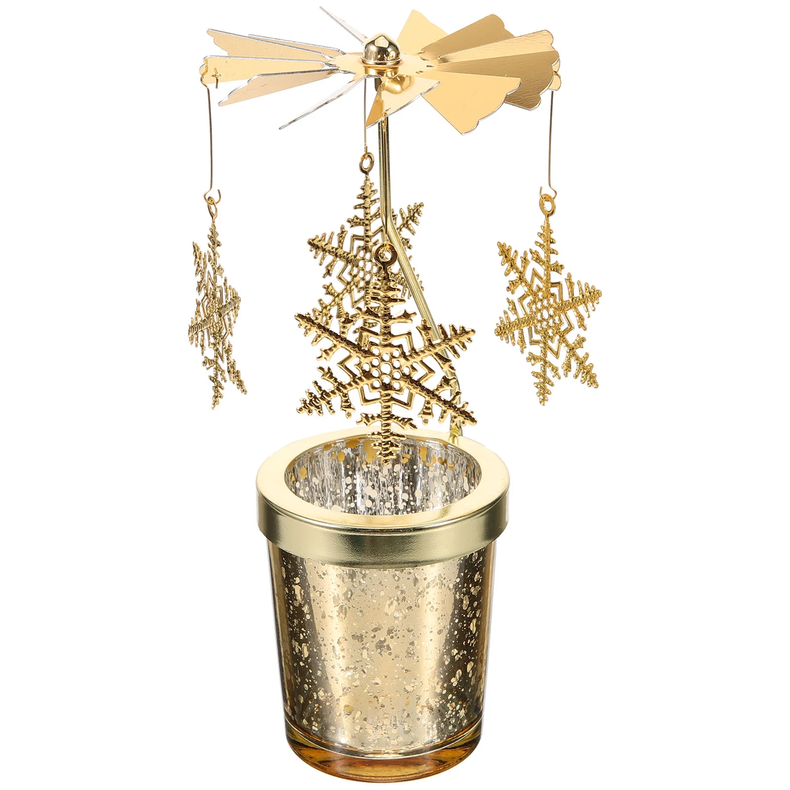 

Candlestick Holder Decorative Tealight Candle Holders Rotating Candle Rotating Fashion Candlestick Christmas Candle
