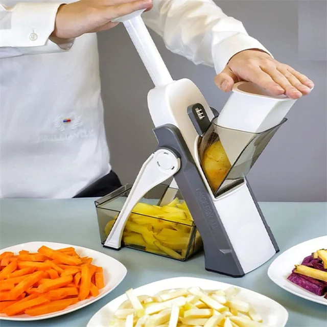 Multifunction Vegetable Cutter, Safe Mandolin, Kitchen Slicer, Salad  Slicer, Potato Chips Cutter, Kitchen Utensil - Fruit & Vegetable Tools -  AliExpress
