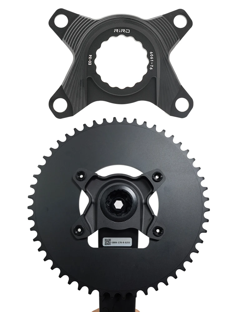 RIRO 4-Bolzen-Kettenblatt-Adapter für Easton EC90 XXE 5-Arms Spider für Shimano Direct Mount auf 110BCD/130BCD Konverter 105 R9100 – Detail 1