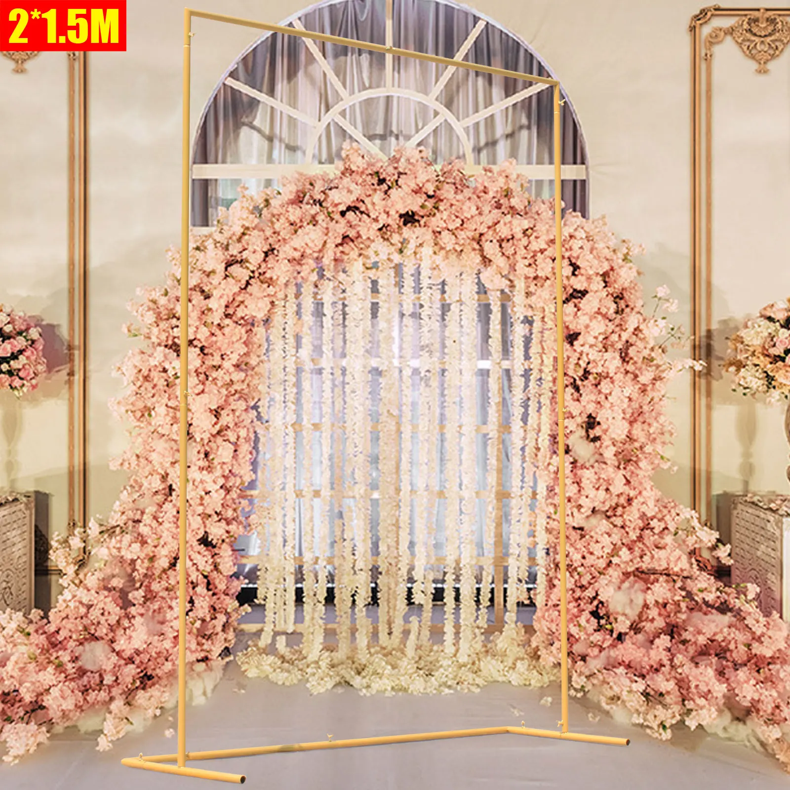

2*1.5m Modern Wedding Arch Frame For Signage and Photo Backdrops