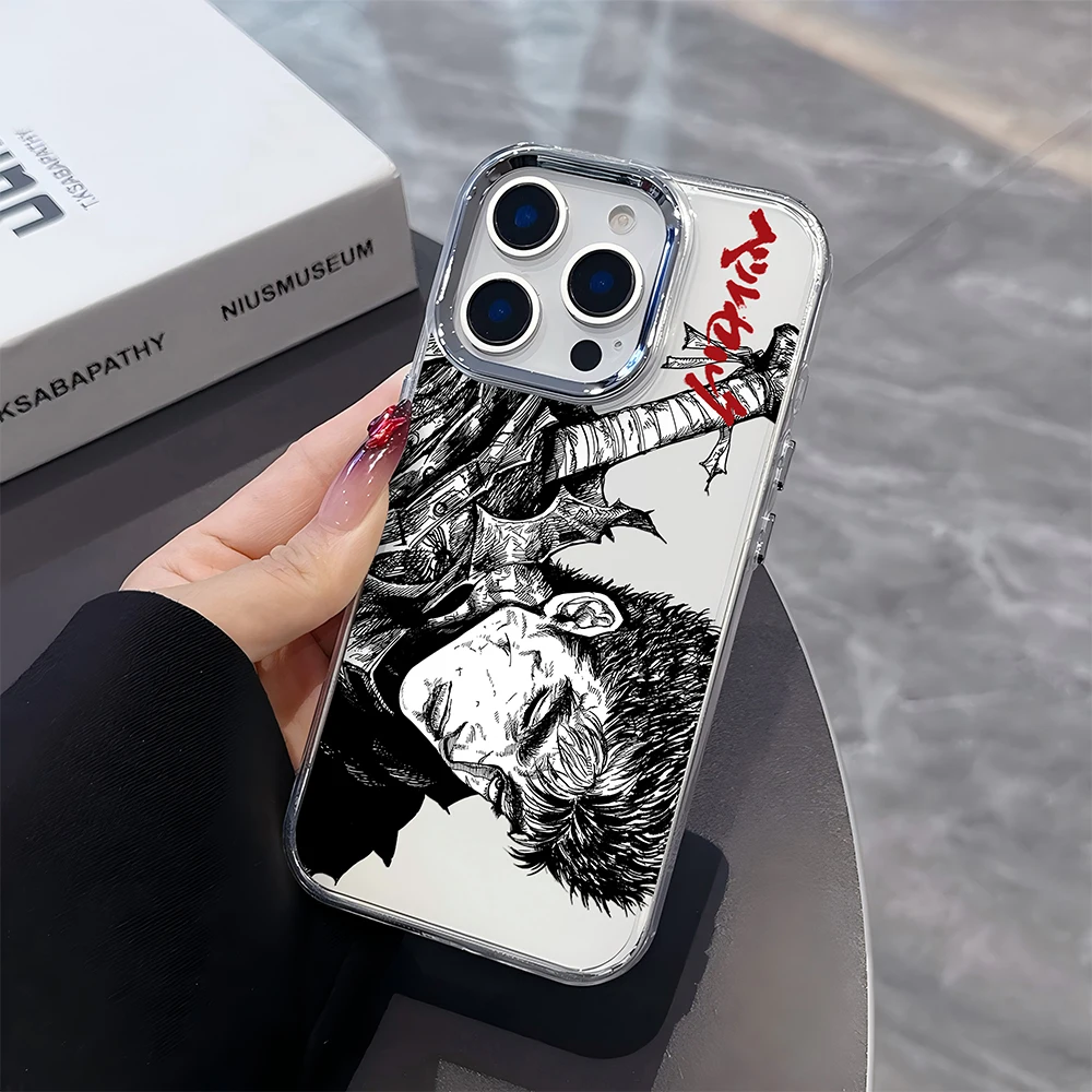 Japanese Hot Blood Anime Berserk Guts Soft Silicone Phone Case
