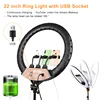 22inch Photo Rings Light With 2M Tripd 3200-6500K Color Temperature Brightness Lamp for Studio Shooting /Streaming Live 3