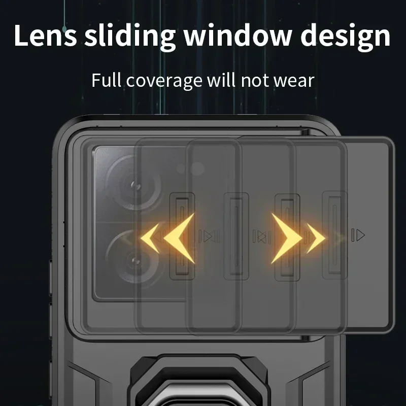 Battle Bear Military Grade Anti-Drop Case with Sliding Window and Ring Stand