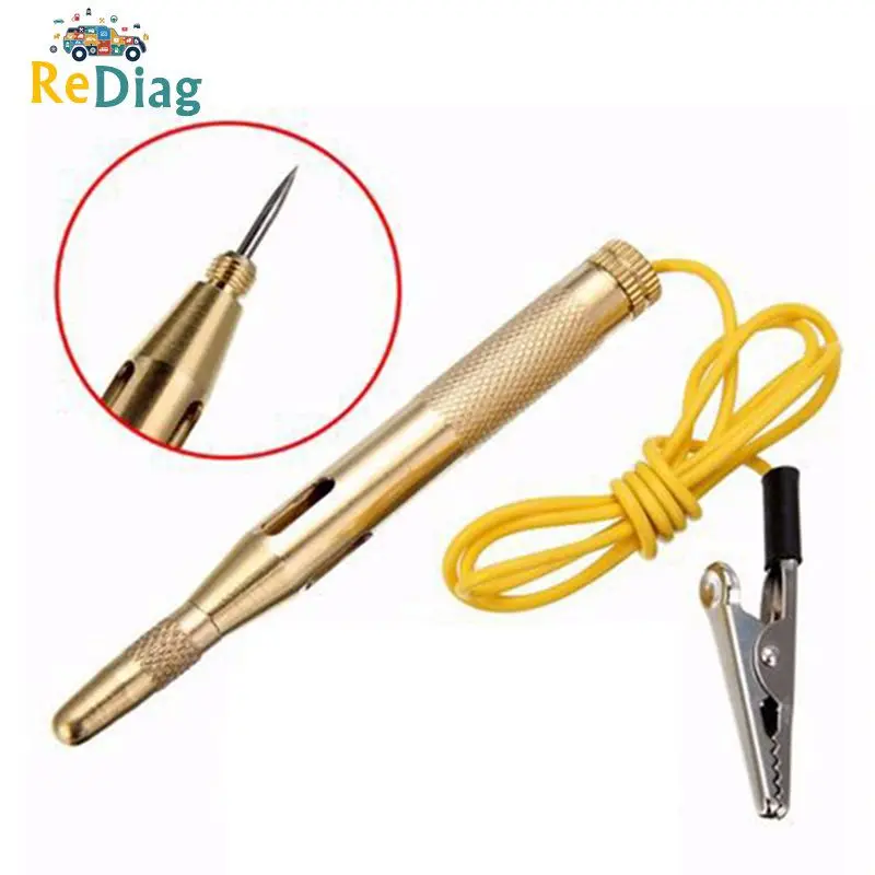 Il Più Nuovo Dc 6V 12V 24V Car Circuit Tester Probe Light System Test Probe Lamp Auto Light Lamp Penna Di Prova Di Tensione