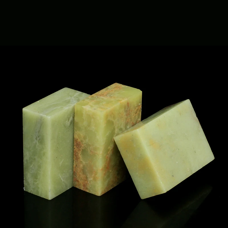 Rectangular Carving Stamp 1.5*3*4cm DIY Practice Stone Seal Stamps Exquisite Qingtian Stone Painting Calligraphy Seal DIY Stamp