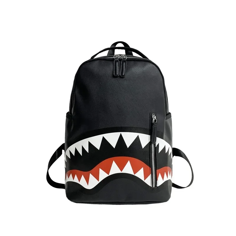 PU Leather Backpack with Design for Stylish Students and Travelers
