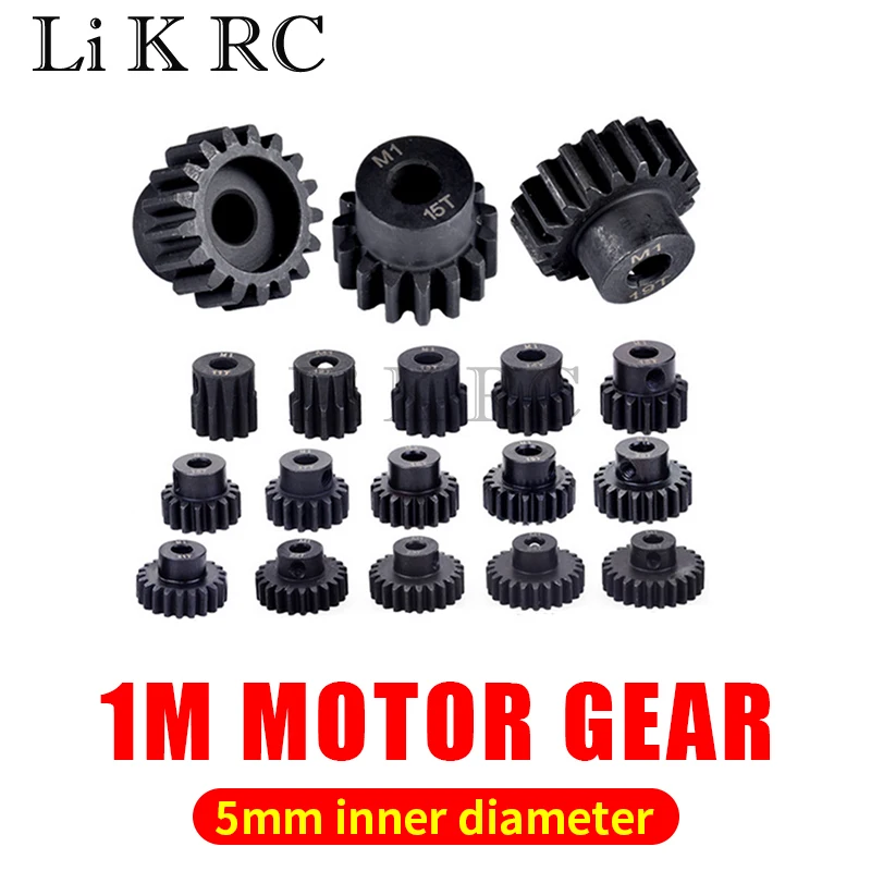 3/5 Pz M1 5Mm 13T-22T Metallo Pignone Motor Gear Combo Set Per 1/8 Rc Buggy Car Monster Truck Spazzolato Motore Brushless Arrma