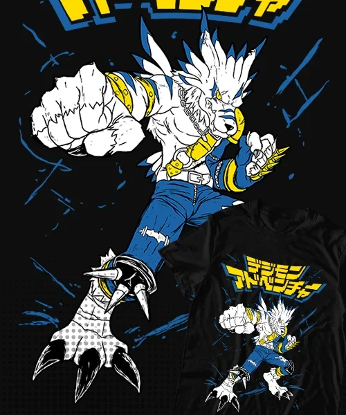 

Унисекс Digimon WereGarurumon posicion Batalla