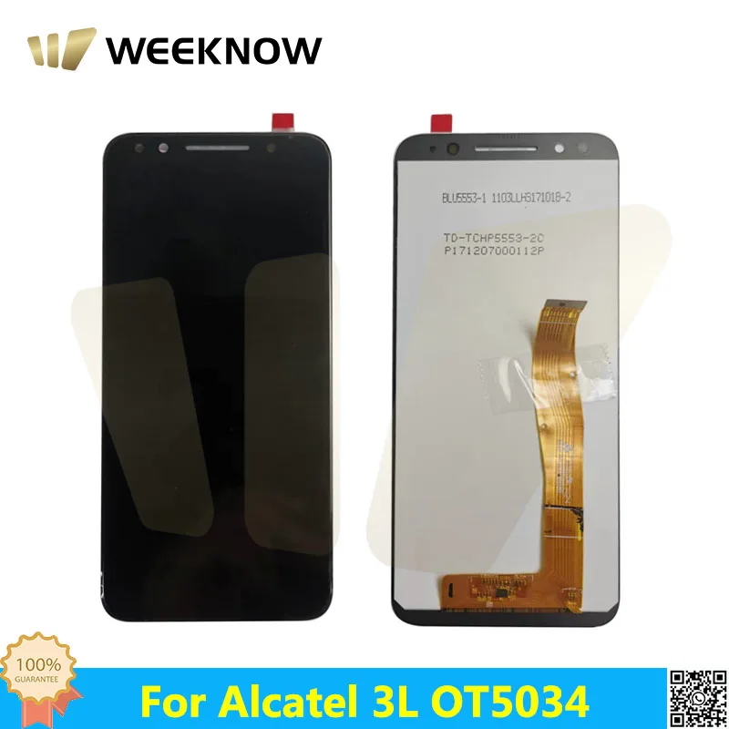 

Для Alcatel 3L 5034 5034D ЖК-дисплей кодирующий преобразователь сенсорного экрана в сборе Замена для телефона Alcatel 3L 5034D + Бесплатные инструменты