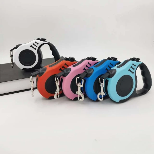 3m 5m Dog Leash Strong Nylon Puppy Lead for Small Large Dogs Cats Automatic Retractable Durable Yorkshire Pet Supplies 2