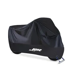 Premium Water - Proof Motorcycle Cover - Outdoor UV Protection & Dustproof Rain Shield - XXL  210cm (S1000RR Black)