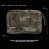 Molle Pouch Phone Folding Navigation Board Organizer Double Zipper Outdoor Hunting Airsoft Dustproof Mobile Phone Protective Bag 2