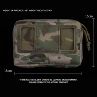 Molle Pouch Phone Folding Navigation Board Organizer Double Zipper Outdoor Hunting Airsoft Dustproof Mobile Phone Protective Bag 2