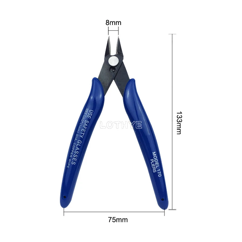

10PCS Multi Functional Pliers Tool Electrical Wire Cable Cutters Cutting Side Snips Stainless Steel Nipper Tools PLATO170
