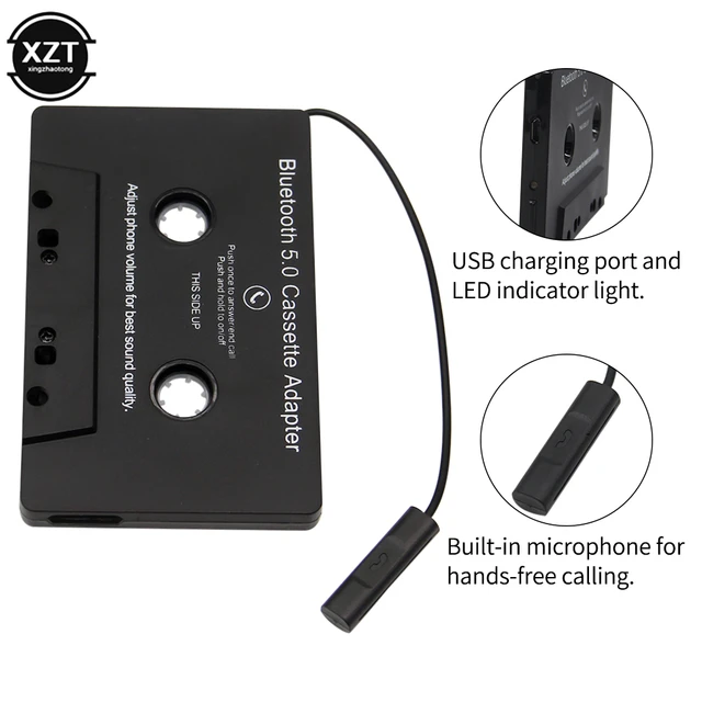 Convertisseur adaptateur de cassette Bluetooth 5.0 pour voiture, MP3, SBC,  cassette audio stéréo, adaptateur mx, lecteur de cassette pour smartphone -  AliExpress