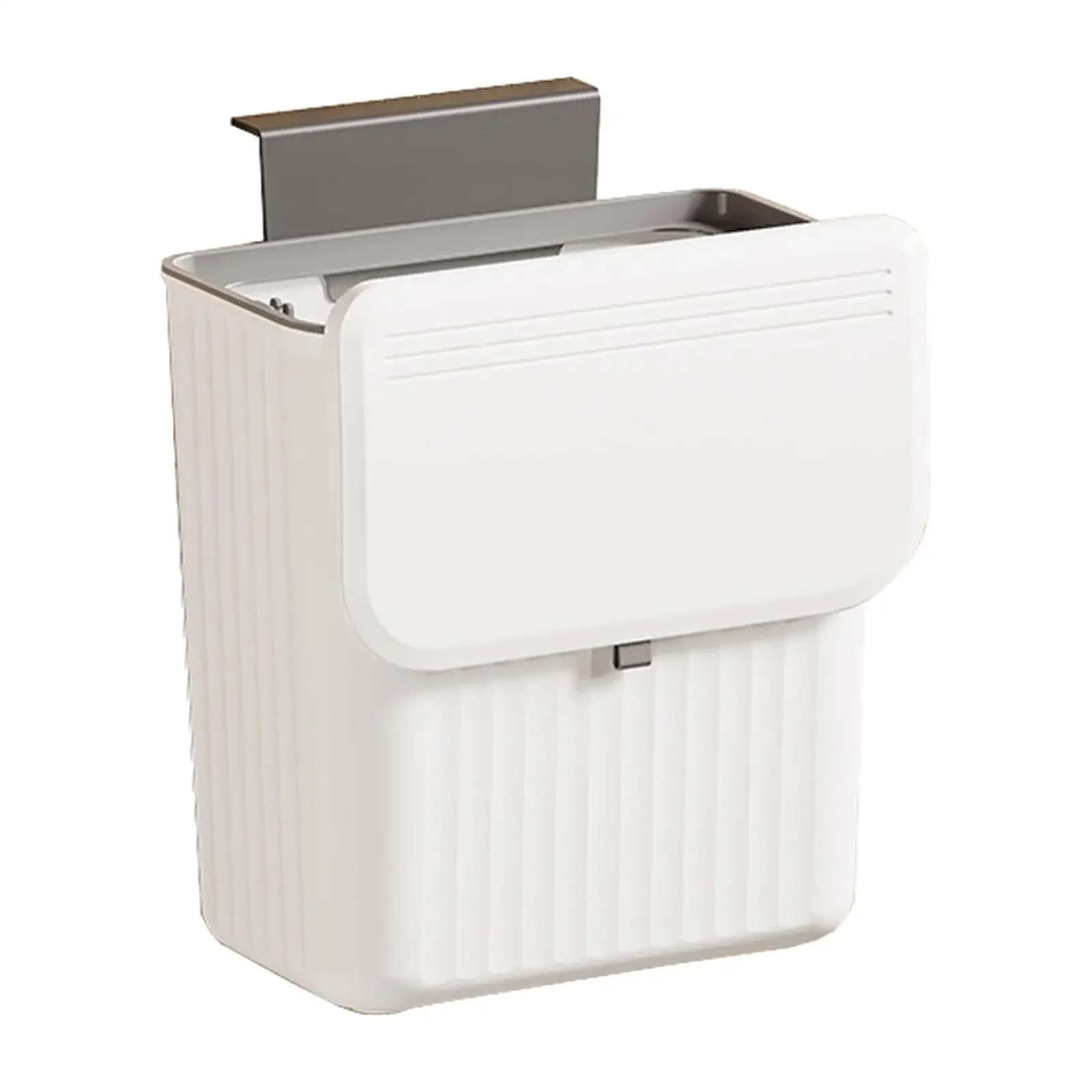 

Compost Trash Holder Bathroom Bin Hangable Lid Basket Door Waste Multifunction Rubbish For Countertop Cabinet Kitchen With Can