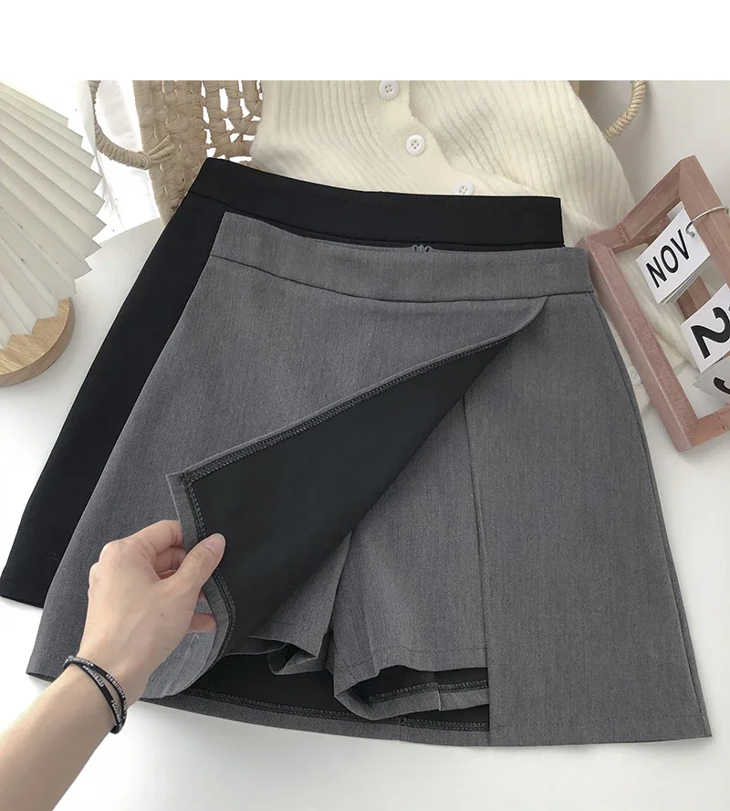 

High Waisted Skirts for Women Spring Summer 2023 Korean Fashion Slim Elegant Mini Skikrts Office Ladies Casual Skirt