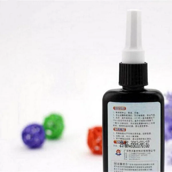 Extra Strong Glue 50ML K-300 UV Super Glue Curing Adhesive Transparent Crystal Glass Bonding Repair Liquid Glue School Supplies 2