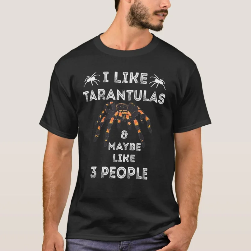 

Funny Spider Lover Tarantula Arachnids T-Shirt 100% Cotton O-Neck Summer Short Sleeve Casual Mens T-shirt Size S-3XL