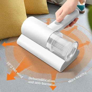 무선 매트리스 진공 청소기, 휴대용 침대 먼지 제거기, 심층 청소, 가정용 UV 살균 진드기 제거