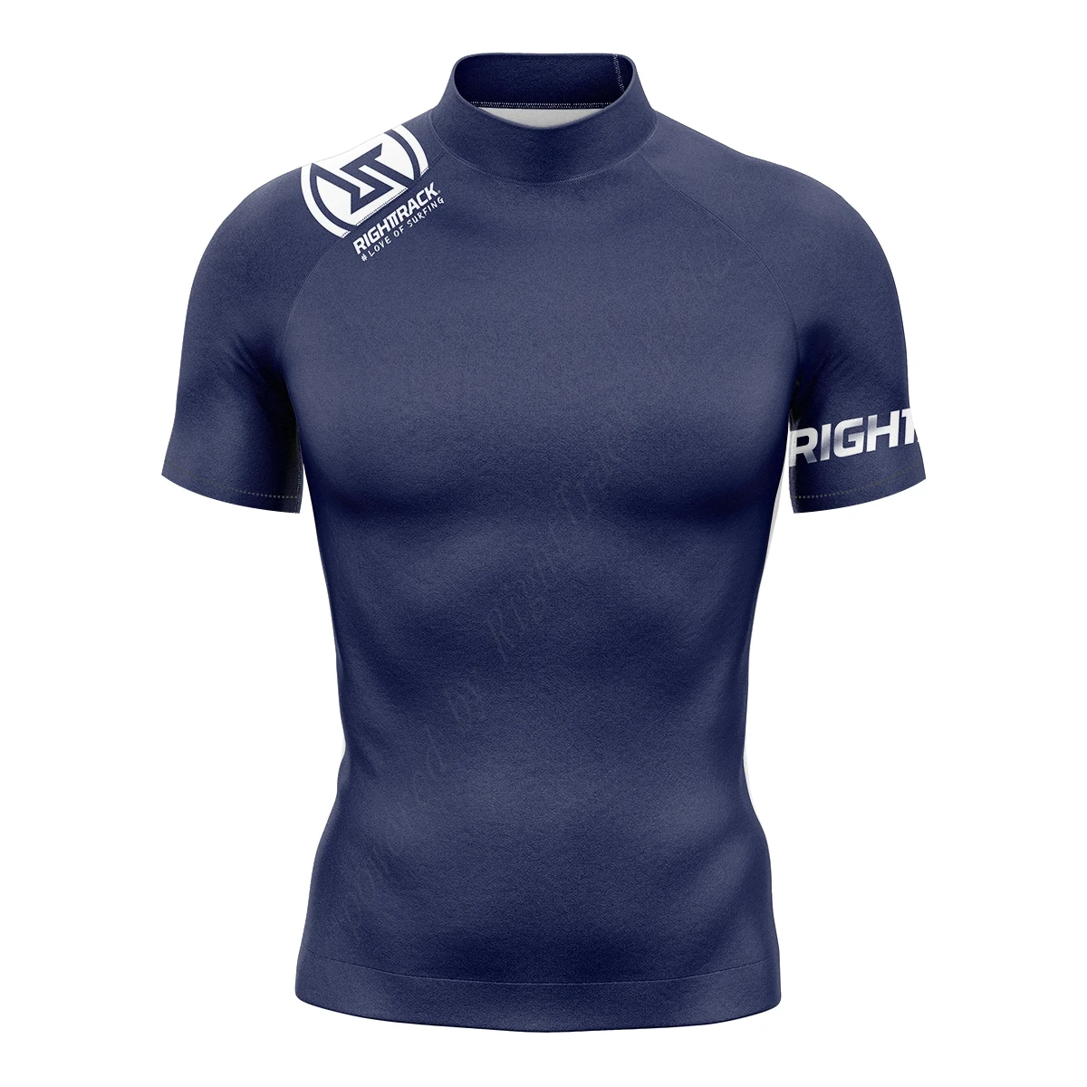 Men's Short Sleeve Surf Tee Arch Wave Performance Tight-fitting Swimwear UPF 50+ Rashguard sports shirt,men rashguard