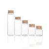 100X Glass Jars With Cork Empty 25ml 30ml 40ml 50ml 60ml 70ml 100ml 125ml 150ml 180ml Jars Containers Bottle WedHoliday Decor 3