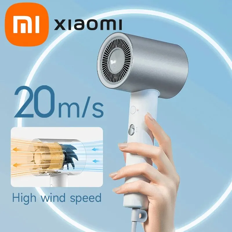 Asciugacapelli Originale Xiaomi Mijia Water Ion H500 Wind 20 M/S 1800W Modalità Aria A Circolazione Calda E Fredda Quick Dry Professione Care