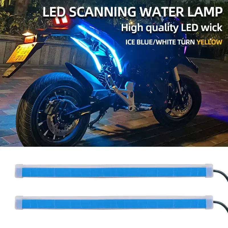 Motorcycle LED Turn Signal Daytime Running Lights Waterproof