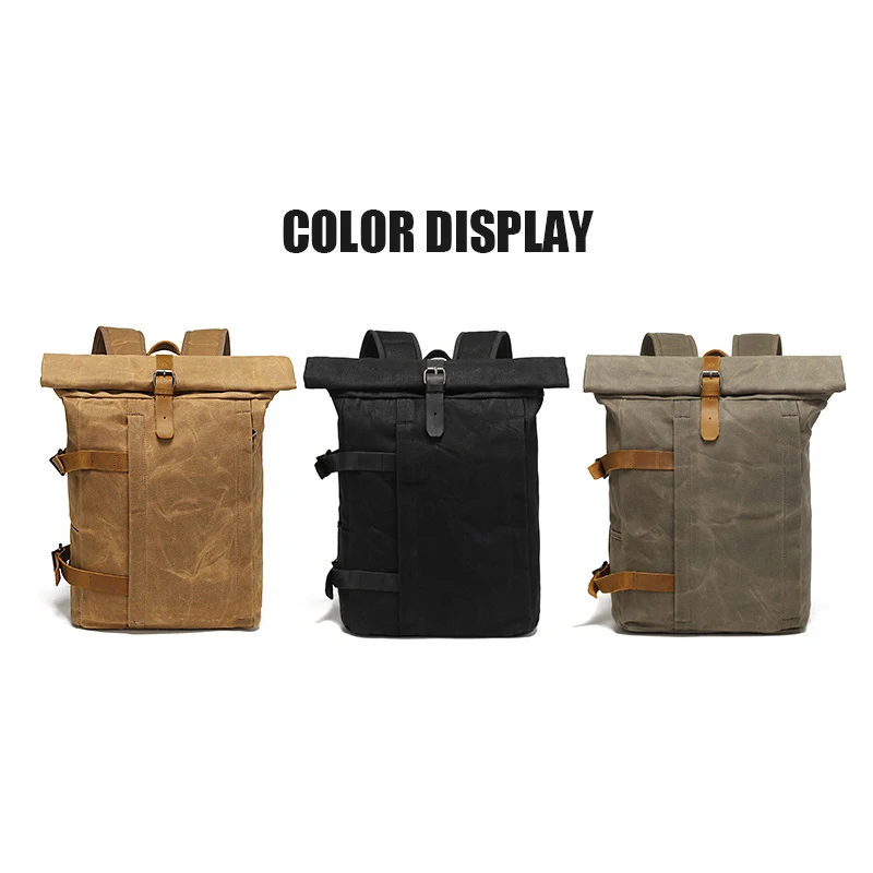 Retro rucksack men's and women's outdoor transport large capacity motion hiking bag Travel backpack student backpack