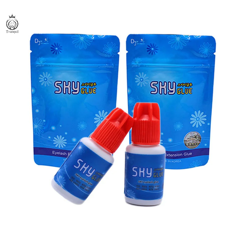 Eyelash glue 5ml Professional Korea Sky For Eyelash Extensions 1-2s Dry Time Red Cap Makeup Tools